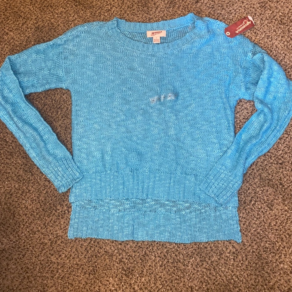 Arizona Jean Co. Bright Blue Knitted Sweater NWT